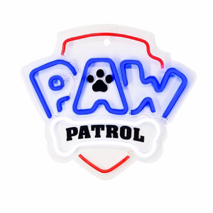 Riputatav Paw Patrol LED-neoonvalgusti pleksiklaasil – logo OW-130146