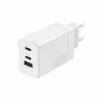 Maxlife MXTC-08-65ACC PD QC laadija 2x USB-C 1x USB 65W valge