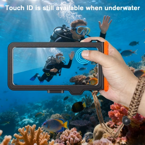 Tech-Protect IPX8 Pro Waterproof Phone Ümbris - oranž and must