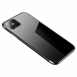 Clear Color Case гелевый TPU чехол с гальванизированной рамкой для Xiaomi Mi 11 чёрный