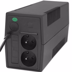 Qoltec 53774 katkematu toiteallikas (UPS) Line-Interactive 1 kVA 600 W 1 AC pistikupesa