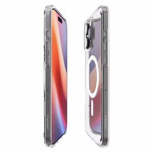Spigen Чехол Ultra Hybrid Mag совместимый с MagSafe для iPhone 16 Pro белый