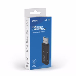 SAVIO SD kaardilugeja, USB 3.0, AK-64