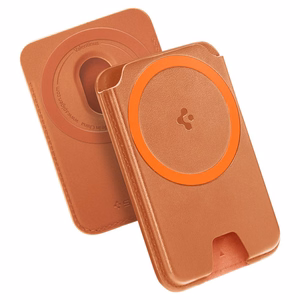 Spigen Valentinus MagFit+ MagSafe magnetiline telefoni kaarditasku – oranž