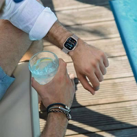 Tech-Protect Milano strap jaoks Apple Watch 6 / 7 / 8 / 9 / 10 / SE / Ultra 1 / 2 (44 / 45 / 46 / 49 MM) - titanium