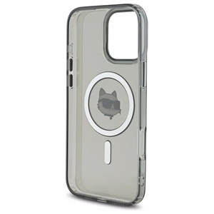 Karl Lagerfeld IML Metal Choupette Head MagSafe Ümbris jaoks iPhone 16 Pro Max - must