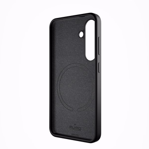 Puro Icon Mag Silicone Ümbris with MagSafe jaoks Samsung Galaxy S25 - must