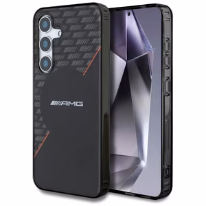 AMG Double Layer Rhombs MagSafe Ümbris jaoks Samsung Galaxy S25+ - must/punane