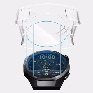 Tech-Protect Easy Set+ 2-pack karastatud klaas jaoks Huawei Watch GT 5 Pro 46 mm - läbipaistev