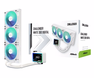 Asrock Challenger White 360 Digital protsessori vedelikjahutuse komplekt 12 cm