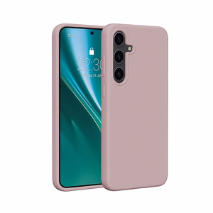 Etteri Silikoon Mag ümbris for Samsung Galaxy S25 Edge heleroosa