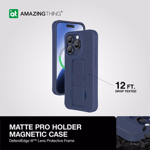 Amazing Thing Matte Pro Mag Ümbris 12FT IP156.1PMPBU jaoks Iphone 15 Pro tumesinine