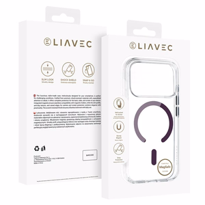 Liavec Pure чехол для Iphone 17 Pro Max/18 Pro Max, фиолетовый (кнопка управления камерой)