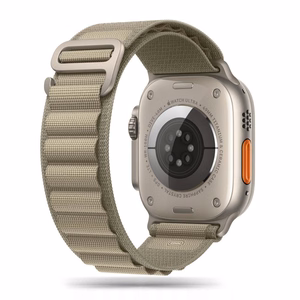 TECH-PROTECT NYLON PRO APPLE WATCH 4 / 5 / 6 / 7 / 8 / 9 / SE / ULTRA 1 / 2 (42 / 44 / 45 / 49 MM) TITAAN/OLIIVIROHELINE