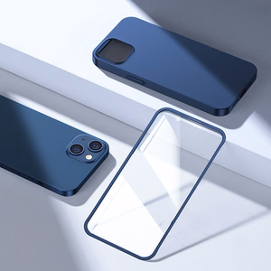 Joyroom 360 Full Чехол передняя и задняя крышка для iPhone 13 + закалённое стекло синий (JR-BP927 blue)