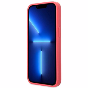 Guess Saffiano 4G Small Metal Logo чехол для iPhone 13 Pro / 13 - розовый