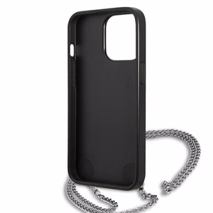 Karl Lagerfeld Leather Textured and Chain Ümbris jaoks iPhone 13 Pro Max 6.7" - must
