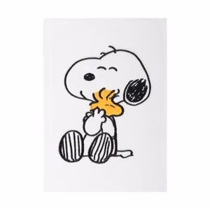 Snoopy Lazy Days A5 märkmik plüüskaanega