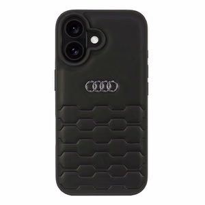Audi Synthetic Leather iPhone 16 6.1" must/must hardcase AU-TPUPCIP16-GT/D2-BK