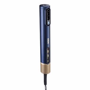 BaByliss AS6550E – 1500 W iooniline kuumaõhuhari, 3 kuumusastet, sinine/kuldne