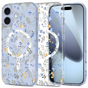 Tech-Protect FlexAir MagSafe Чехол для iPhone 17 - Ромашки с листьями