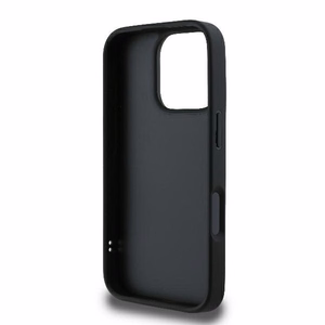 Guess Quilted Metal Logo Ümbris jaoks iPhone 16 Pro Max - Must