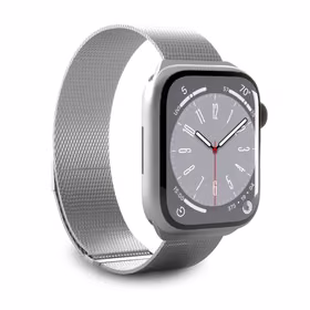 Puro Milanese Stainless Steel Strap jaoks Apple Watch 42 / 44 / 45 / 49 mm - Hõbedane