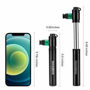 Rockbros HQ-75D-CO2 käsitsi kasutatav alumiiniumist CO2-pump – värv: must