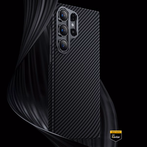 Benks Magnetic Armor Air Kevlar Ümbris Metal Frame 600D jaoks Samsung Galaxy S24 must