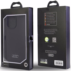 Audi Silicone Ümbris iPhone 14 Pro Max 6.7" must/must hardcase AU-LSRIP14PM-Q3/D1-BK
