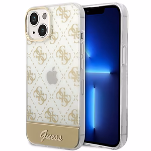 Guess GUHCP14MHG4MHG iPhone 14 Plus 6.7 "kuldne / kuldne hardcase 4G Pattern Script