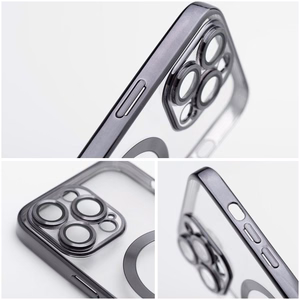 Electro Mag Cover ümbris mudelile iPhone 17 Pro / 18 Pro, MagSafe'iga ühilduv – must