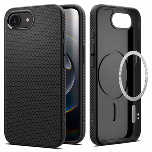 Spigen Liquid Air Mag MagSafe iPhone 16e Ümbris - Matte Must
