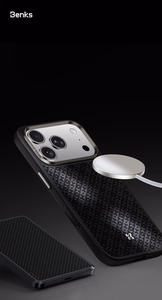 Benks Magnetic Armor Pro Armor Grid Kevlar Ümbris Metal Frame 600D (Y070) jaoks Iphone 17 Pro Max must