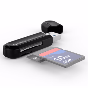 Orico CRS21 USB 3.0 SD- ja microSD-mälukaardilugeja, must