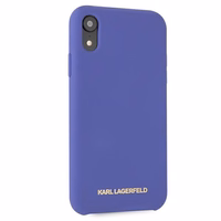 Karl Lagerfeld Silicone iPhone Xr Ümbris - lilla