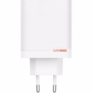 Laadija OnePlus SuperVOOC 120W USB-C/USB-A + USB-C USB-C kaabel valge