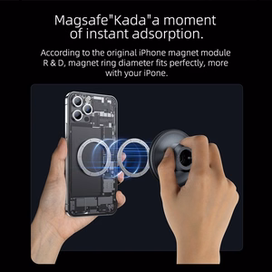 Magnetic car phone hoidja compatible with Magsafe Forcell F-Grip MagFlex windshield / dashboard must