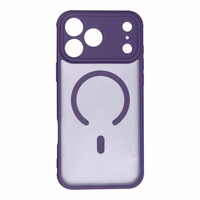 FULL MATTE MAG COVER ümbris compatible with MagSafe jaoks IPHONE 17 Pro Max purple