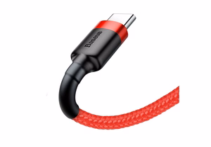 Baseus cable Cafule USB - USB-C 0,5 m 3A punane