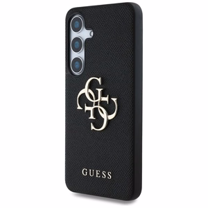 GUESS ümbris jaoks SAMSUNG S25 GUHCS25SPGT4MBK (PU Grained Big 4G and Classic Logo) must