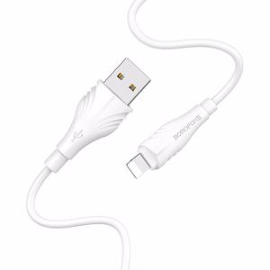 Borofone Кабель BX18 Optimal - USB to Lightning - 2A 1 метр белый