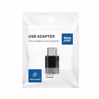 Adapter Type C to Micro USB Blue Star - black