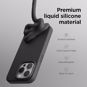 Mag Silicone Ümbris Apple iPhone 15 dark lilla