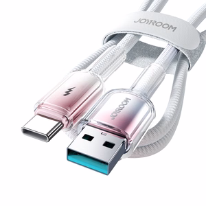 Joyroom S-A42 3A USB-A USB-C Kaabel 1.2m biały