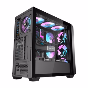 Darkflash DS900WD computer ümbris (must) + 4 fans