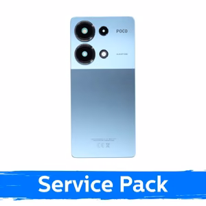 Back Cover Compatible With Xiaomi Poco M6 Pro 4G / Blue / (Service Pack)