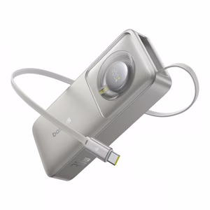 Akupank Baseus Free2Pull hall 10000mAh 30W (PD) + sisseehitatud Type-C kaabel