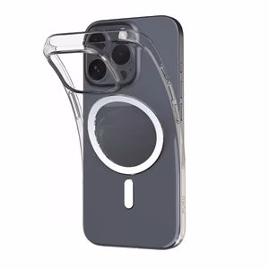 Puro 03 Mag MagSafe Silicone Ümbris jaoks iPhone 16 Pro Max - Läbipaistev