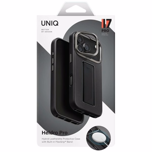 Uniq Heldro Pro Magclick Charging Ümbris jaoks iPhone 17 Pro - must
